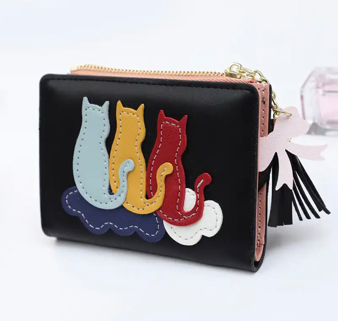 Cute Cats Mini Tassel Purse