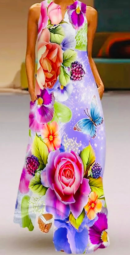 "Lantana Camara" 3D Botanical Dress