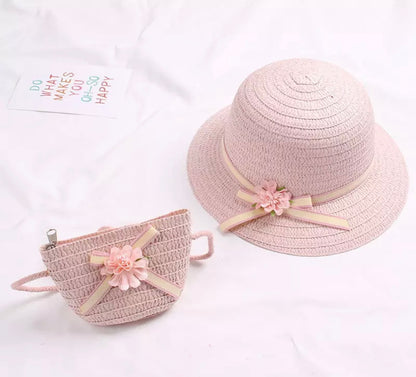 Little Darling Pastel Hat & Purse Set