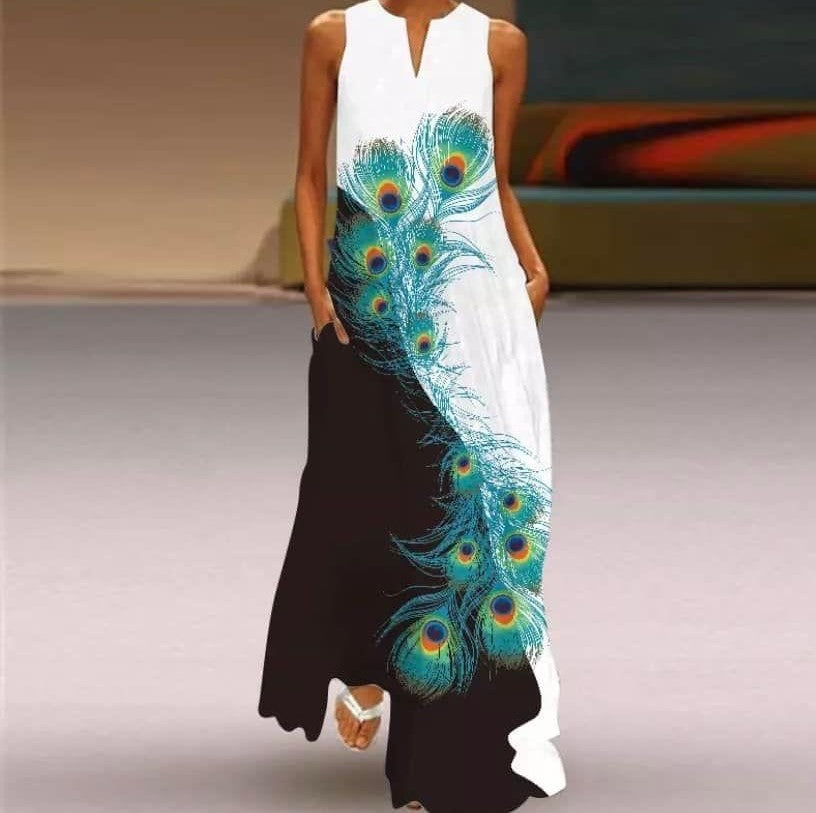 "Pavonina" 3D Botanical Dress