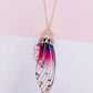 Fairy Wing Rhinestone Resin Pendants