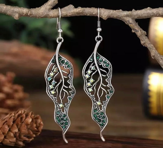 Simply Stunning Artisan Leaf Earrings