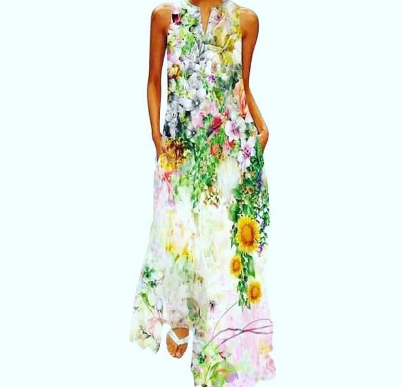 "The Monet" 3D Botanical Dress