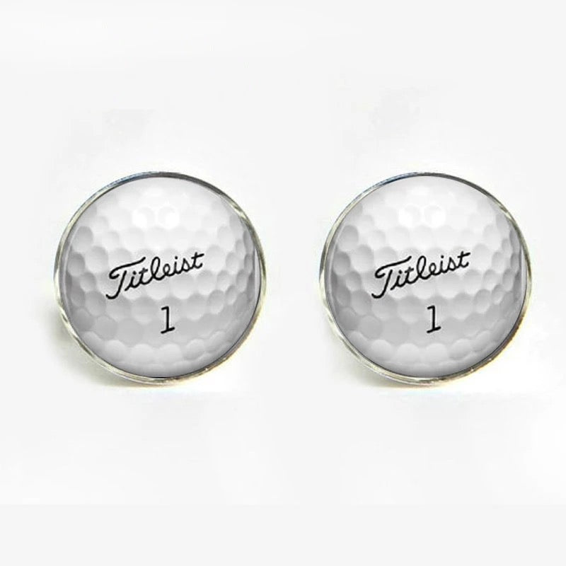 Titleist Golf Ball Cufflinks