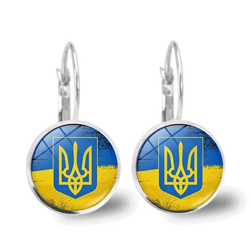 Ukraine Dime Drop Earrings