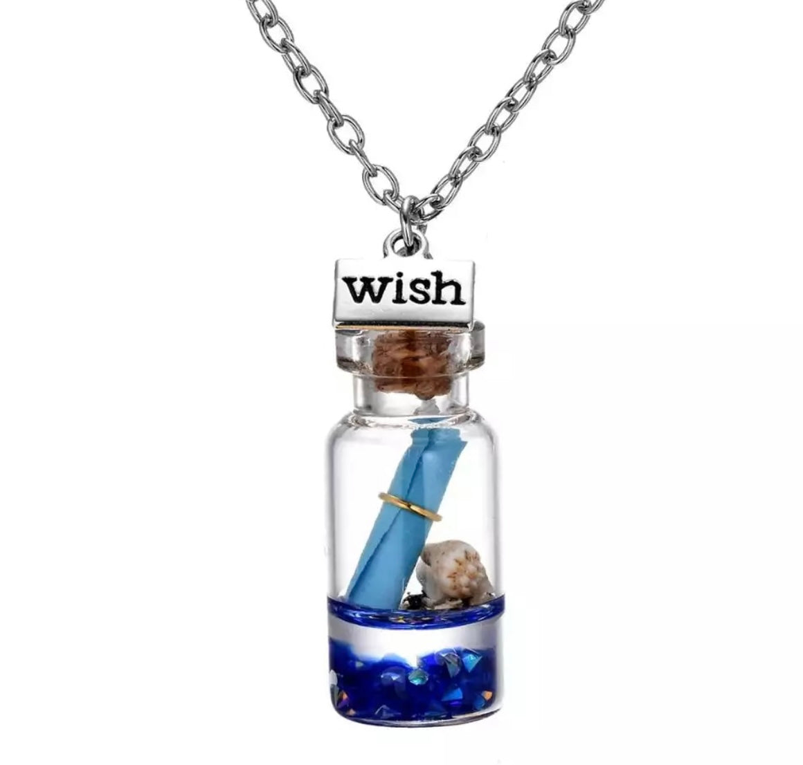 "Make A Wish" Wish Bottle Pendants