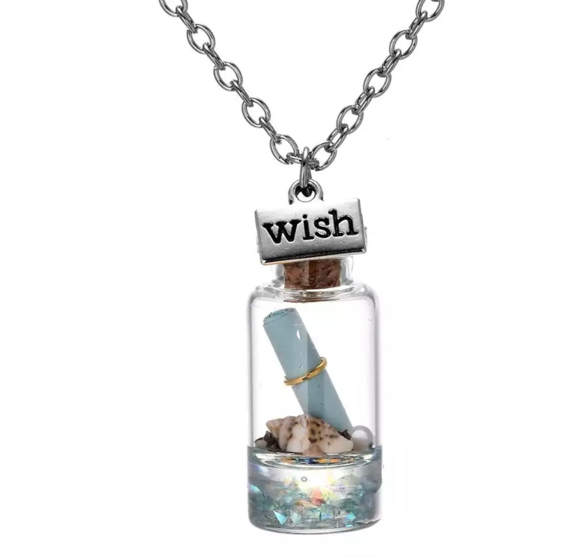 "Make A Wish" Wish Bottle Pendants