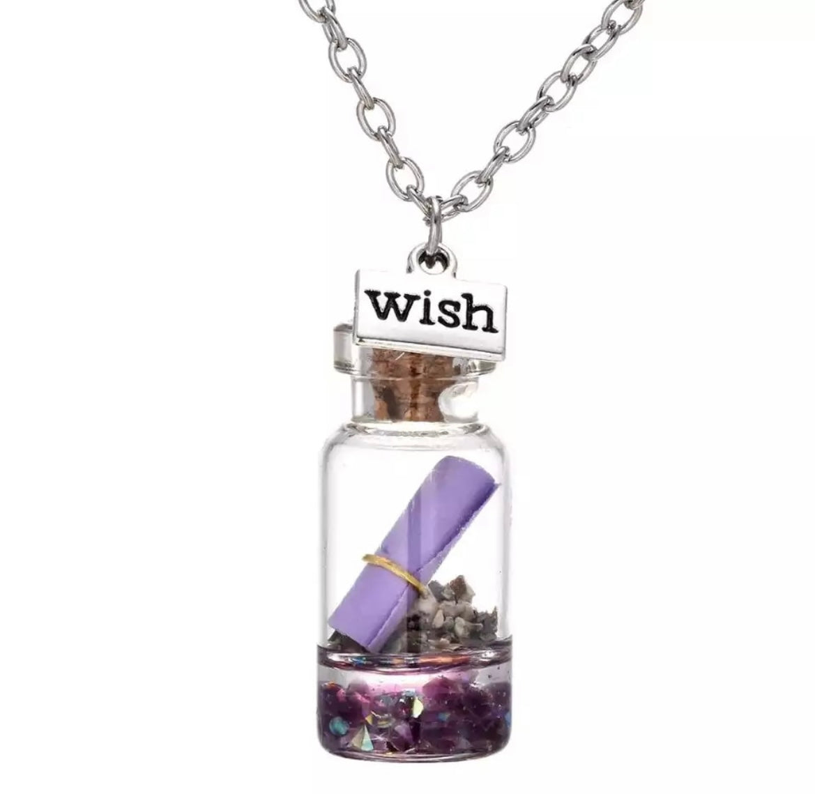 "Make A Wish" Wish Bottle Pendants