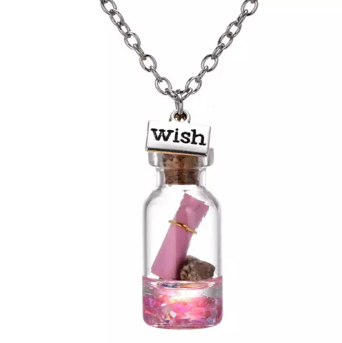 "Make A Wish" Wish Bottle Pendants